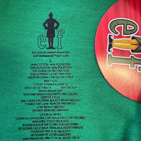 Men’s Buddy The Elf Tee Shirt - Picture 3 of 3